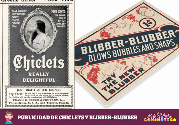 Publicidad de Chiclets y Blibber-blubber - Truetreatscandy.com y Tinworld
