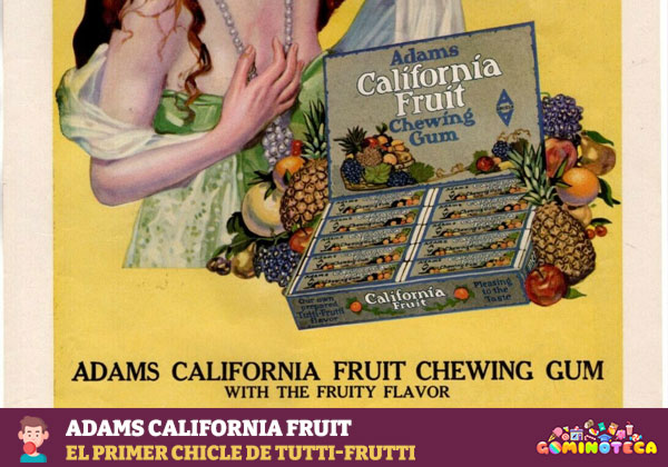 Adams California Fruit, el primer chicle de tutti-frutti - eBay